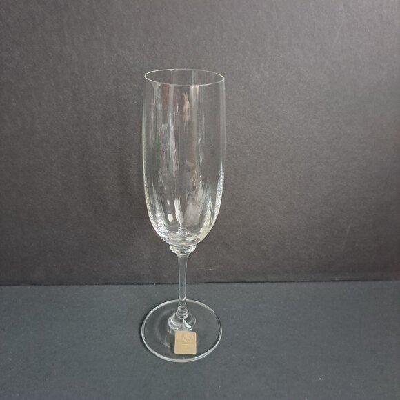 Mikasa Tiffany T7201 Champagne Flute 8.5" Austria Crystal Fluted Glass Elegant - Picture 4 of 9